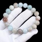 PROME натуральный камень [ один пункт предмет ] редкий камень * включение предмет * симбиоз узор * симбиоз минерал * аквамарин * Brazil производство * браслет v58596