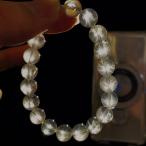 PROME 天然石【一点物】 スターローズクォーツ・モザンビーク産・ブレスレット・v70654