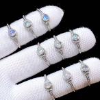 PROME натуральный камень специальный specification товар * Precious опал * белый медь кольцо * свободный размер *p5004