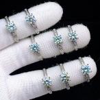 ショッピング恋愛 PROME 天然石 特別仕様品・限定品・再入荷不可・モアサナイト・白銅指輪・フリーサイズ・P5918