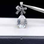 PROME・天然石・特別仕様品・高品質・水晶・ブラジル産・35x14x11mm・白銅・ペンダントトップ・P6107