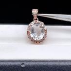 PROME・天然石・特別仕様品・高品質・水晶・ブラジル産・24x14x7mm・白銅・ペンダントトップ・P6114