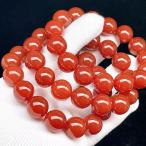 PROME 天然石・高品質・カーネリアン・ブラジル産・14mm・ブレスレット p6230