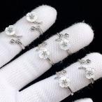 PROME 天然石 特別仕様品・限定品・再入荷不可・マザーオブパール・白銅指輪・フリーサイズ・P6328