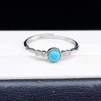 PROME・天然石【一点物】高品質・限定品・特別デザイン・ターコイズ ・アメリカ産・指輪・フリーサイズ・SILVER925製・シルバー・p6504