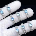 ショッピング恋愛 PROME 天然石 特別仕様品・限定品・再入荷不可・アクアマリン・白銅指輪・フリーサイズ・p6564