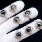 PROME 天然石 特別仕様品・限定品・再入荷不可・ブラックルチルクォーツ・白銅指輪・フリーサイズ・p6570