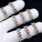 ショッピング恋愛 PROME 天然石 特別仕様品・限定品・再入荷不可・トルマリン・白銅指輪・フリーサイズ・p6619