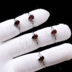 PROME 天然石 特別仕様品・ガーネット・白銅指輪・フリーサイズ・P6712