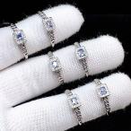 PROME 天然石・特別仕様品・限定品・再入荷不可・タンザナイト・白銅（キュプロニッケル）製・指輪・フリーサイズ・P6793