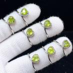 PROME 天然石 特別仕様品・限定品・再入荷不可・ペリドット・白銅指輪・フリーサイズ・P7015