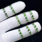 PROME 天然石 特別仕様品・限定品・再入荷不可・クロムダイオプサイド・白銅指輪・フリーサイズ・P7025