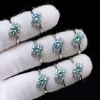 PROME 天然石 特別仕様品・限定品・再入荷不可・モアサナイト・白銅指輪・フリーサイズ・P7115