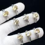 ショッピング天然石 PROME 天然石 特別仕様品・シトリン・白銅指輪・フリーサイズ・P7324