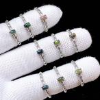 PROME 天然石 特別仕様品・ブラックオパール・白銅指輪・フリーサイズ・p7380