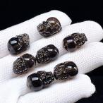 PROME 天然石・高品質・アイスオブシディアン・メキシコ産・作家様向けDIYパーツ・彫刻品・貫通孔・p7902