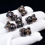 PROME 天然石・高品質・アイスオブシディアン・メキシコ産・作家様向けDIYパーツ・彫刻品・貫通孔・p7906