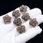 PROME 天然石・高品質・アイスオブシディアン・メキシコ産・作家様向けDIYパーツ・彫刻品・貫通孔・p7918