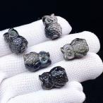 PROME 天然石・高品質・オブシディアン・メキシコ産・作家様向けDIYパーツ・彫刻品・貫通孔・p7927