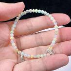 PROME 天然石 一点物 （鑑別書付き）プレシャス・オパール 3.8mm±0.3mm ブレスレット NO.V024