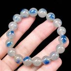 PROME 天然石 一点物 希少性 鉄天藍石・ラズライト・スコルザライトインクォーツ ブレスレット NO.V14753