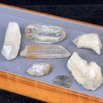 PROME 天然石 一点物 一点物 【6個セット】インド産 水晶 原石   NO.V20362