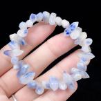 PROME 天然石 一点物 デュモルチェライト（デュモルチェライトインクォーツ）ブラジル産・ブレスレット  NO.V25834