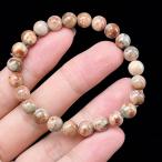 PROME 天然石・再入荷困難・一点物・希少石・珍しい共生鉱・ヘマタイトインアクアマリン・ブラジル産・ブレスレット V51029