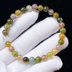 ショッピング天然石 PROME 天然石 一点物・高品質・トルマリン・ブラジル産・ブレスレット V52226