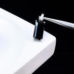 PROME 天然石【一点物】高品質・ブラックスピネル・SILVER925製・ペンダントトップ・17x8mm・v59679