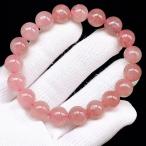 ショッピング天然石 PROME 天然石【一点物】高品質・内包物の煌めき・・ストロベリークォーツ・ピンクエピドート・南アフリカ産・ブレスレット・V61515