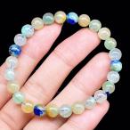 PROME 天然石【一点物】高品質・希少鉱・アズロシリカ・アズライトマラカイトインクォーツ ・アズロマラカイトシリカ・ペルー産・ブレスレット・V66437