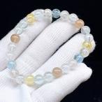 PROME 天然石 【一点物】高品質・ミックストパーズ・ブレスレット・ブラジル産・ ブレスレット ・v66929