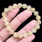 ショッピング恋愛 PROME 天然石【一点物】高品質・レモンクォーツ・アメリカ産・ブレスレット  V67526