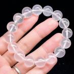 PROME 天然石【一点物】高品質・アイスクォーツ・ミルキークォーツ・ミルキークリスタル・乳白水晶・ブラジル産・ブレスレット  V67589