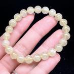 PROME 天然石【一点物】高品質・リビアングラス（希少・クリストバライト内包）・リビア砂漠産・ブレスレット・ V68031