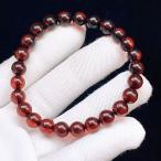 PROME 天然石【一点物】宝石質・高品質・チェリーアンバー・レッドアンバー・ドミニカ共和国産・ブレスレット・V69298