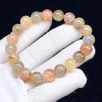 PROME 天然石【一点物】高品質・エレスチャルクォーツ x ライモナイトインクォーツ・共生鉱物・ブラジル産・ブレスレット・V69320