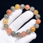 ショッピング恋愛 PROME 天然石【一点物】高品質・エレスチャルクォーツ x ライモナイトインクォーツ・共生鉱物・ブラジル産・ブレスレット・V69326