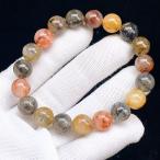 ショッピング恋愛 PROME 天然石【一点物】高品質・エレスチャルクォーツ x ライモナイトインクォーツ・共生鉱物・ブラジル産・ブレスレット・V69331