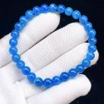ショッピング恋愛 PROME 天然石【一点物】高品質・アパタイト・ブルーアパタイト・ スペイン産・ブレスレット・V69354