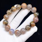 PROME 天然石【一点物】高品質・特別色・マーブル模様・ピータサイト・ピータサイトシリカ・ナミビア産・ブレスレット・V69452