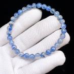 ショッピング天然石 PROME 天然石 【一点物】高品質・濃いめ・キャッツアイ効果・カイヤナイトシリカ・カイヤナイト・ブラジル産・ブレスレット・V69704