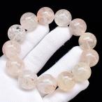 PROME 天然石【一点物】高品質・濃いめ・再入荷困難・アイスクリスタル・マニカラン水晶・蝕像水晶・マニカラン産・ブレスレット・v70108