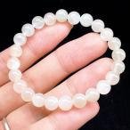 PROME 天然石【一点物】ホワイトムーンストーン ・スリランカ産・ブレスレット・v70114