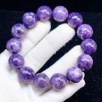 PROME 天然石【一点物】高品質・レピドライト ・リチア雲母・アメリカ産・ブレスレット・v70424