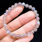 PROME 天然石【一点物】最高級グレード・希少鉱・レインボーラブラドライト・パーブルラブラドライト・ラブラドライト・カナダ産・ブレスレット・v70601