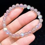 PROME 天然石【一点物】最高級グレード・希少鉱・レインボーラブラドライト・パーブルラブラドライト・ラブラドライト・カナダ産・ブレスレット・v70614