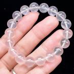 ショッピング天然石 PROME 天然石【一点物】高品質・ほんのり桜色・ピンククォーツ・ピンクローズクォーツ・マダガスカル産・ブレスレット・v70658