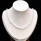 ショッピング天然石 PROME 天然石【一点物】高品質・ブルームーンストーン・5mm・スリランカ産・ネックレス・(チェーン長さ：約40cm＋アジャスター5cm)・v70969